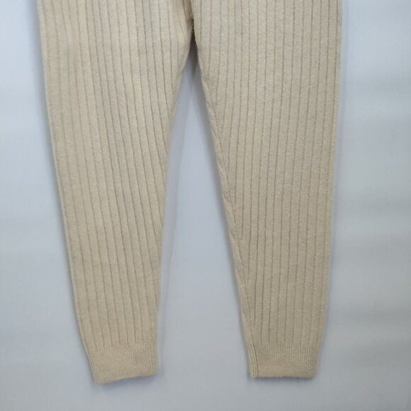 Weekend Stories Revolve Ribbed High-Rise Cozy Knitted Tapered Pants Medium Women - Picture 5 of 13